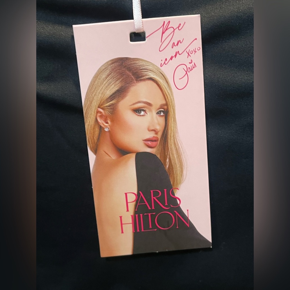 NWT Paris Hilton Heart Cut Out Coverup Wrap Skirt - L - Picture 11 of 12